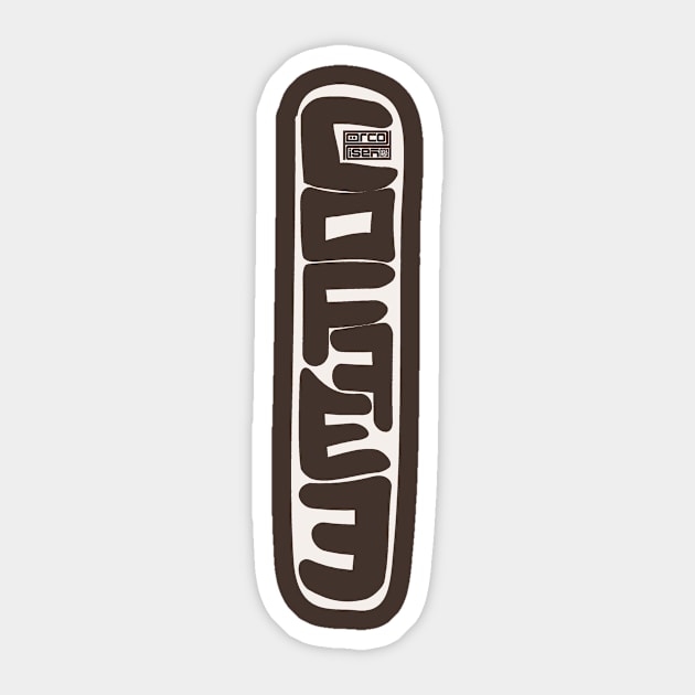 Simple Long Coffee Meter Thermometer Caffeine Lover Sticker by porcodiseno